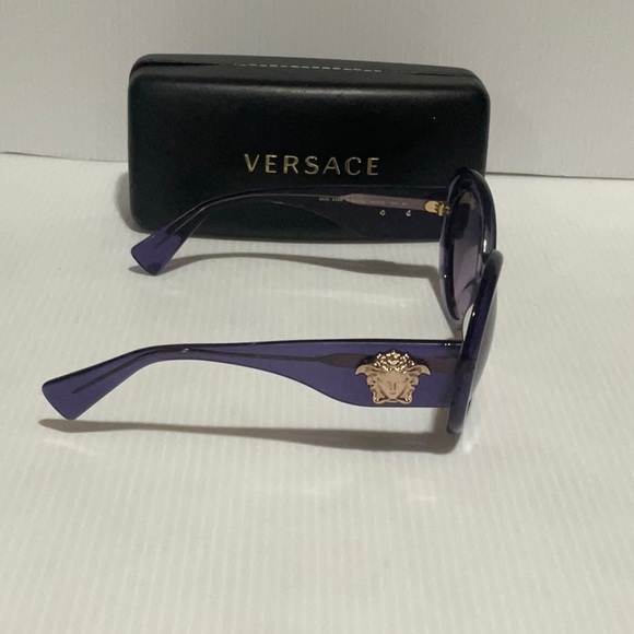 Versace woman’s sunglasses mod4298 purple round made in Italy - Picture 2 of 6